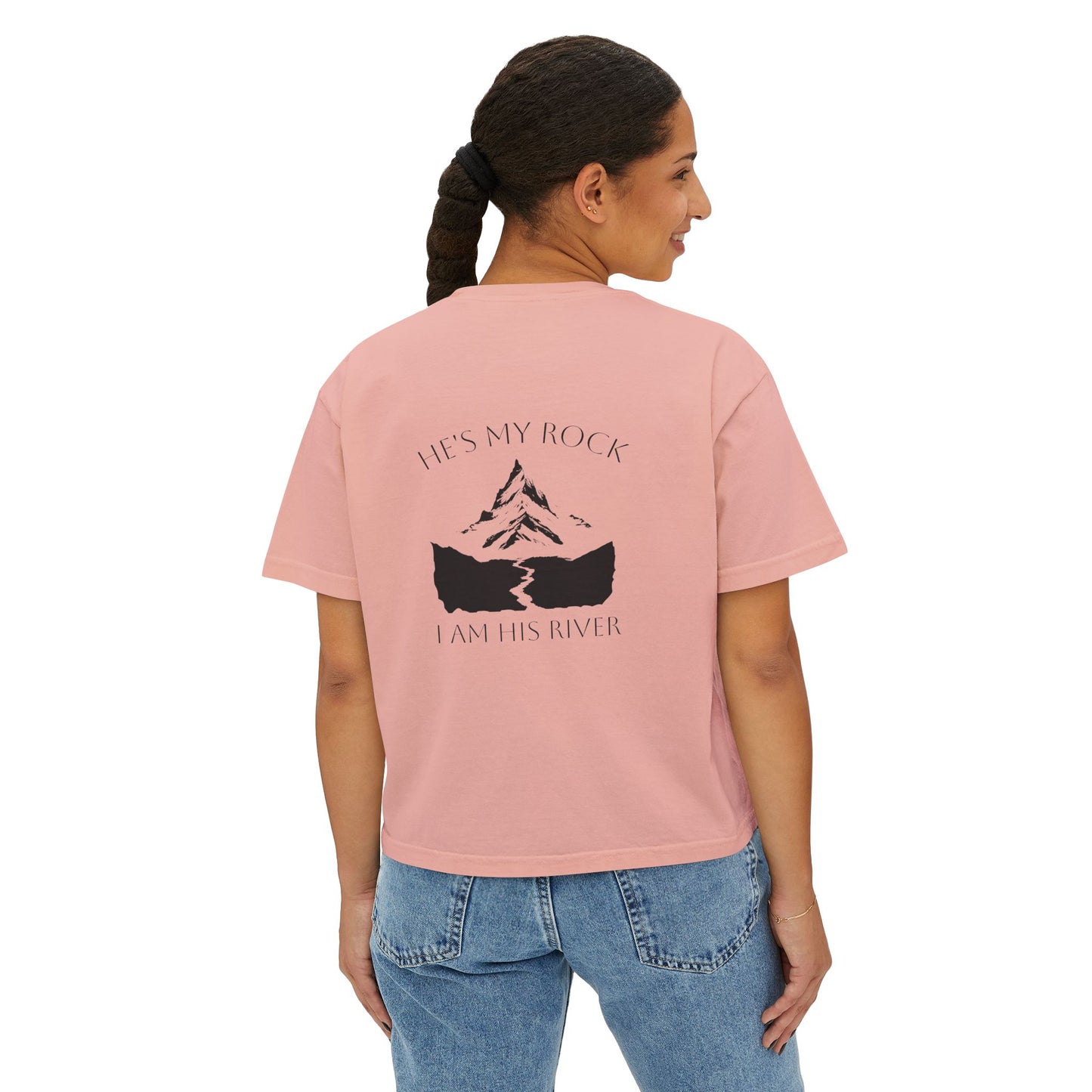 He's my rock - Boxy Tee