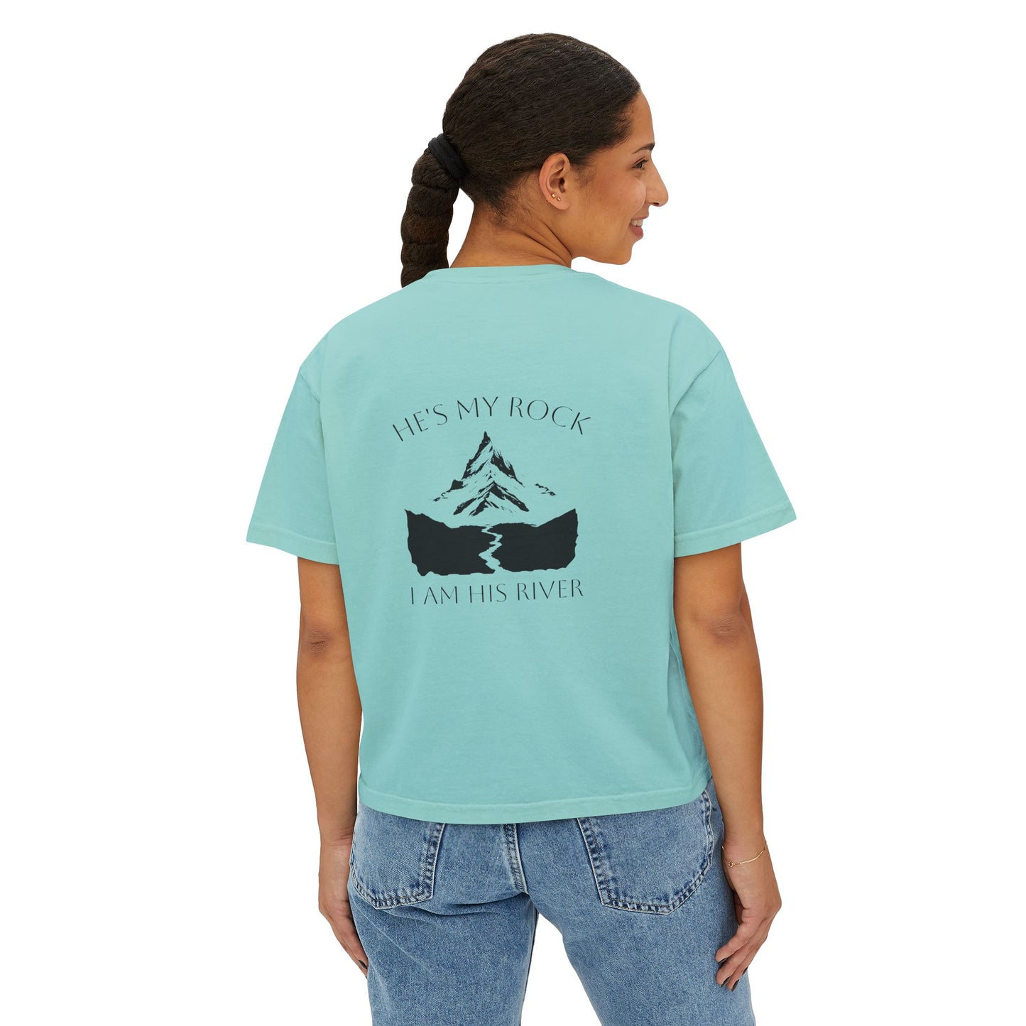 He's my rock - Boxy Tee