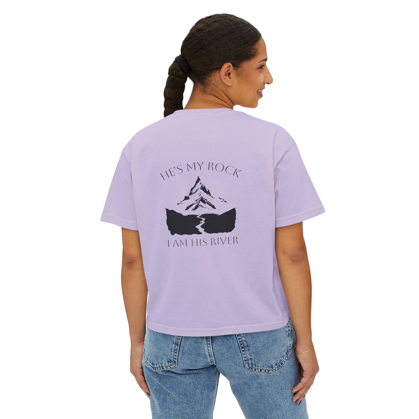 He's my rock - Boxy Tee
