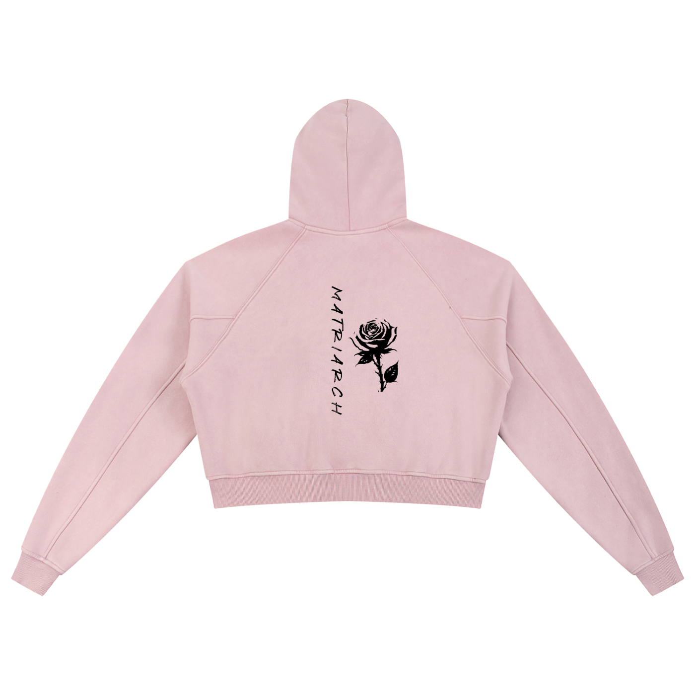MATRIARCH - WOMEN'S SNOW WASHED CROP HOODIE
