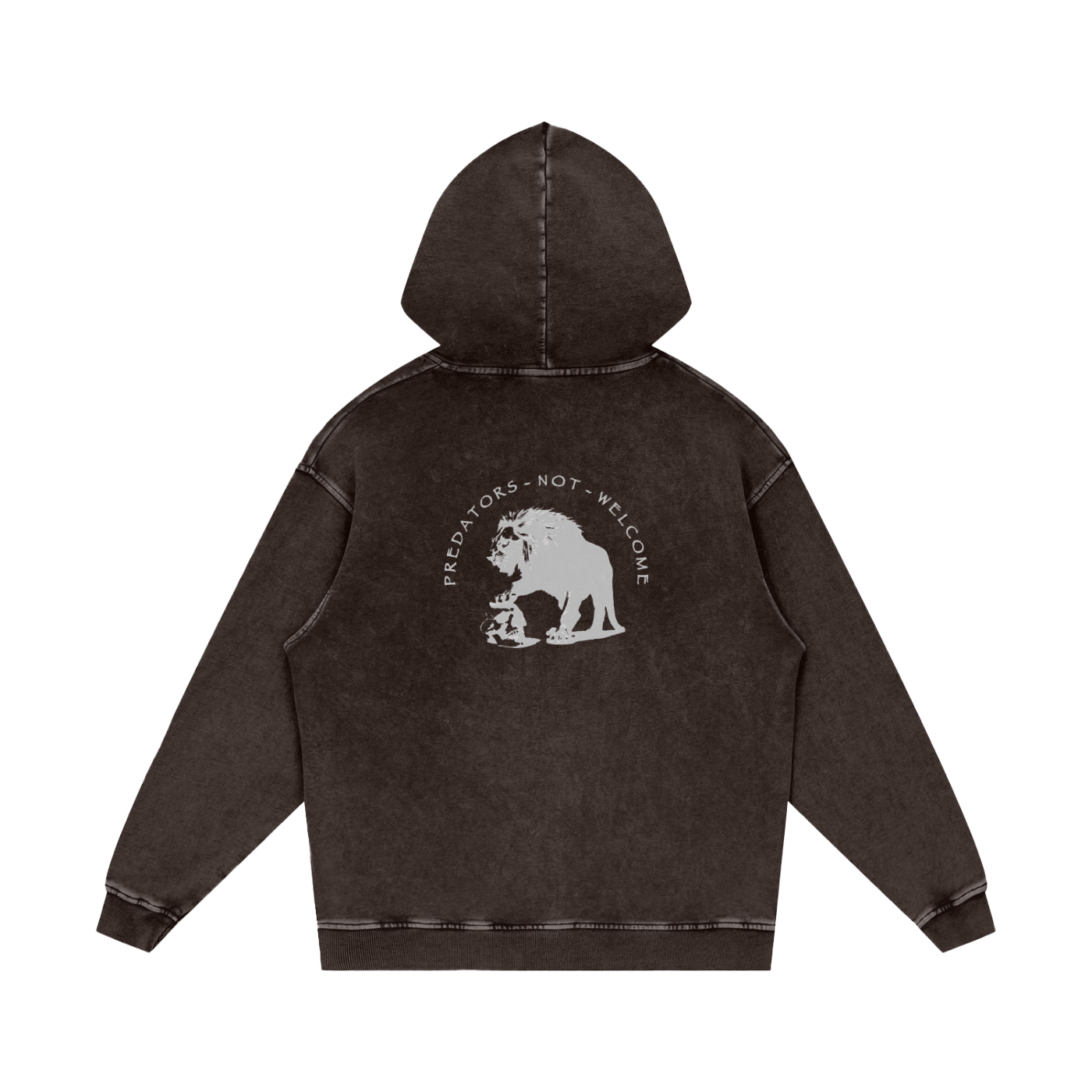 PREDATORS NOT WELCOME - SNOW WASHED HOODIE