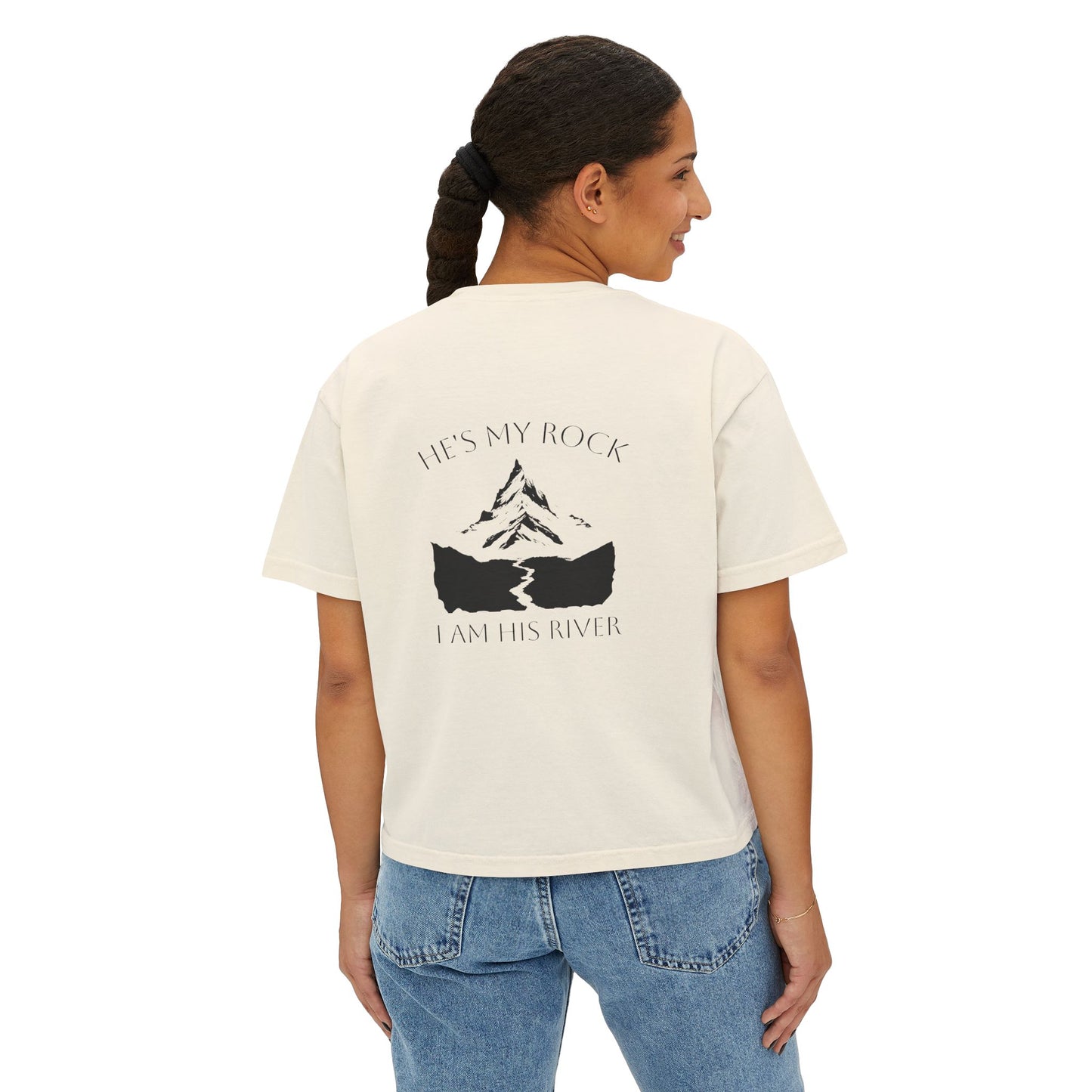 He's my rock - Boxy Tee