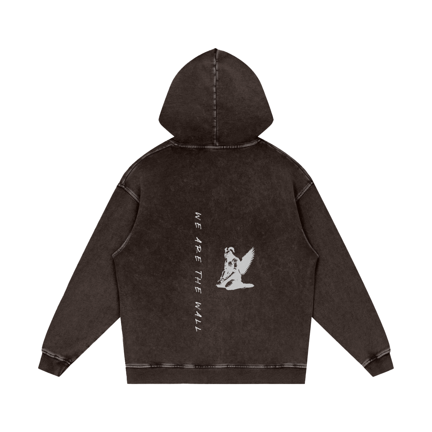 we are the wall - snow washed hoodie