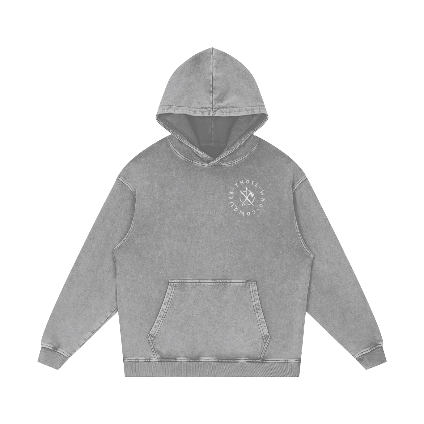 NO MERCY - SNOW WASHED HOODIE