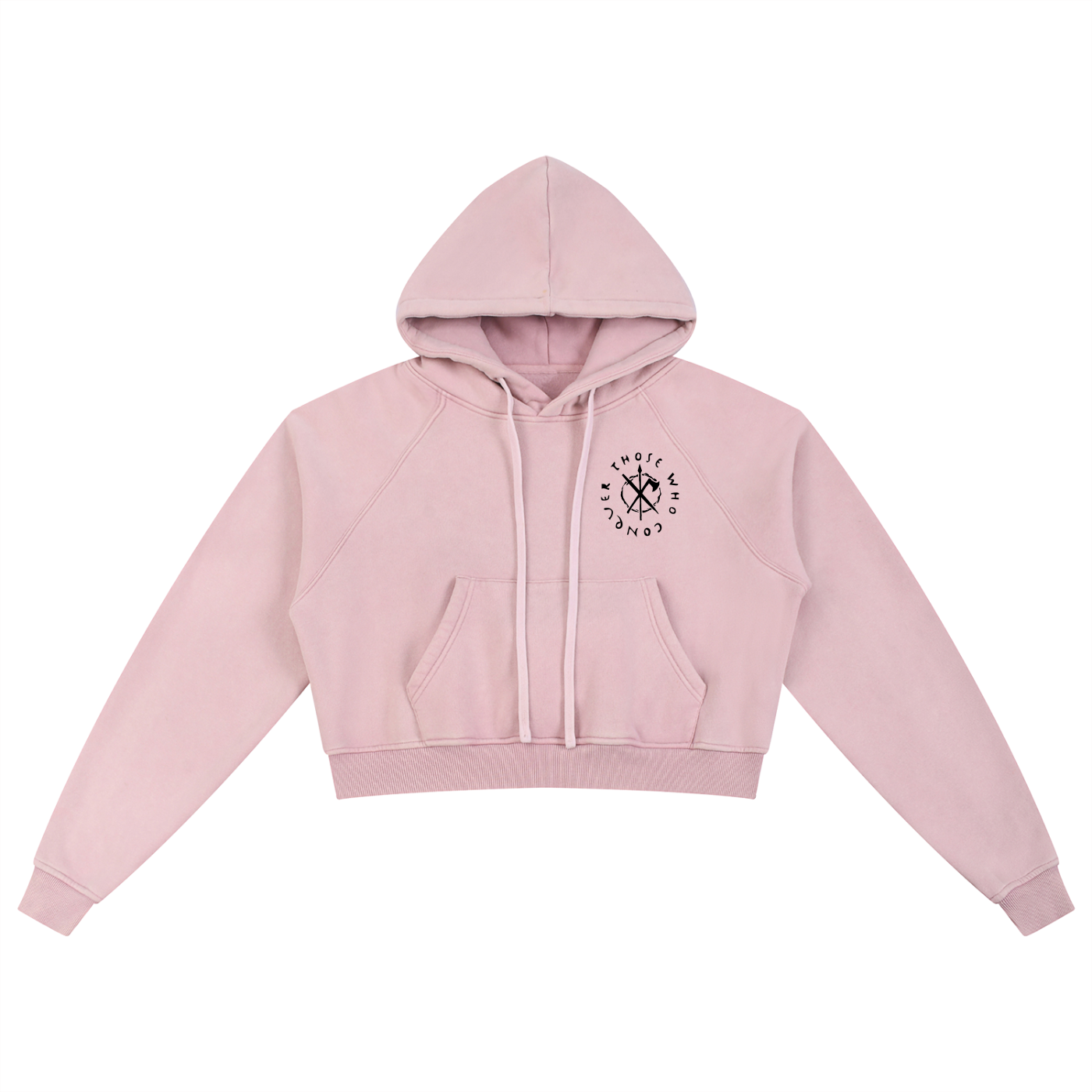 LIGHT UP THE DARK - WOMEN'S SNOW WASHED CROP HOODIE