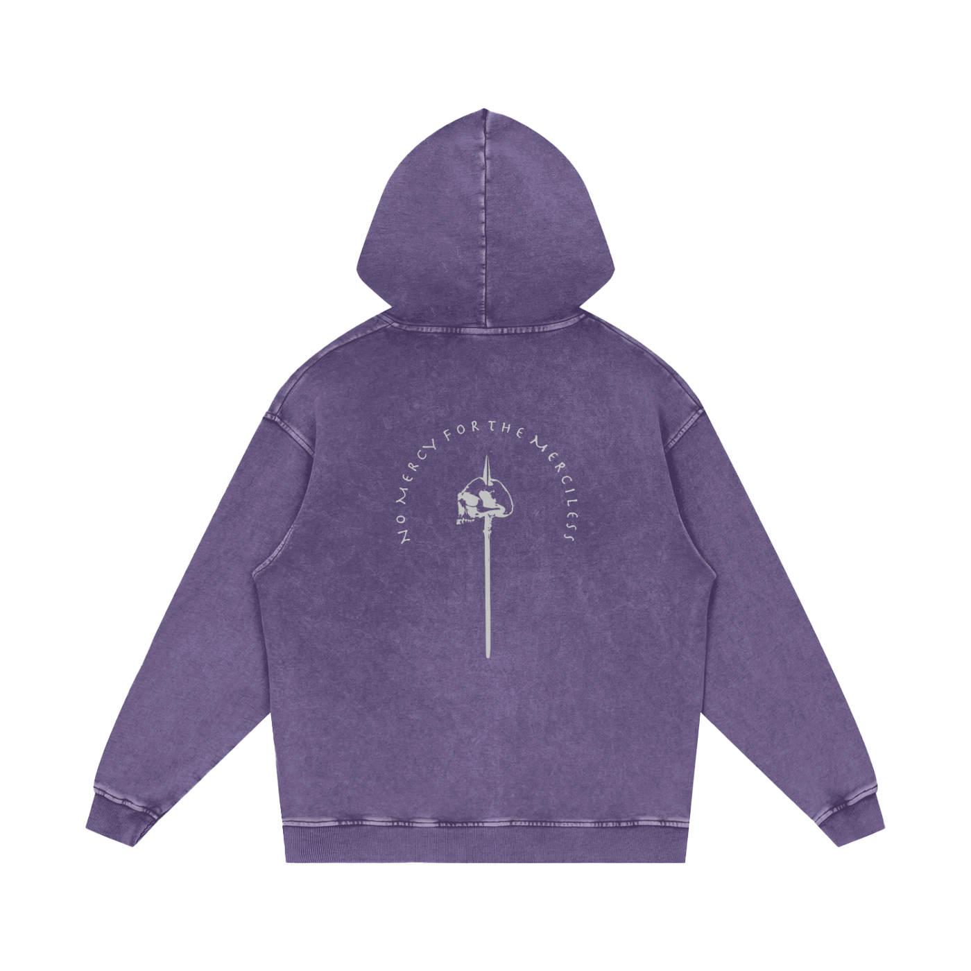 NO MERCY - SNOW WASHED HOODIE