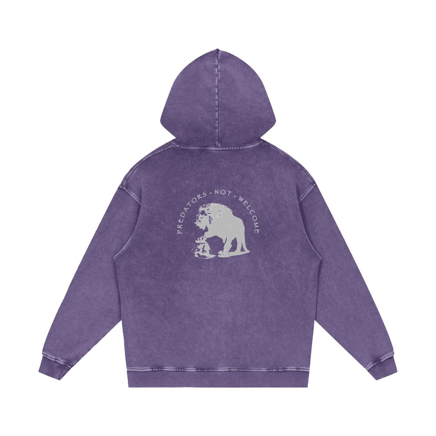 PREDATORS NOT WELCOME - SNOW WASHED HOODIE