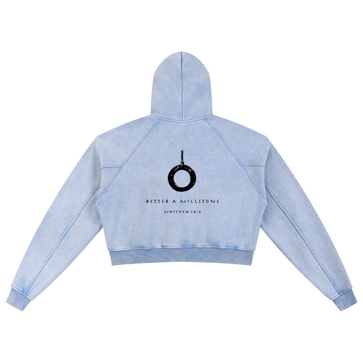 MILLSTONE - WOMEN'S SNOW WASHED CROP HOODIE