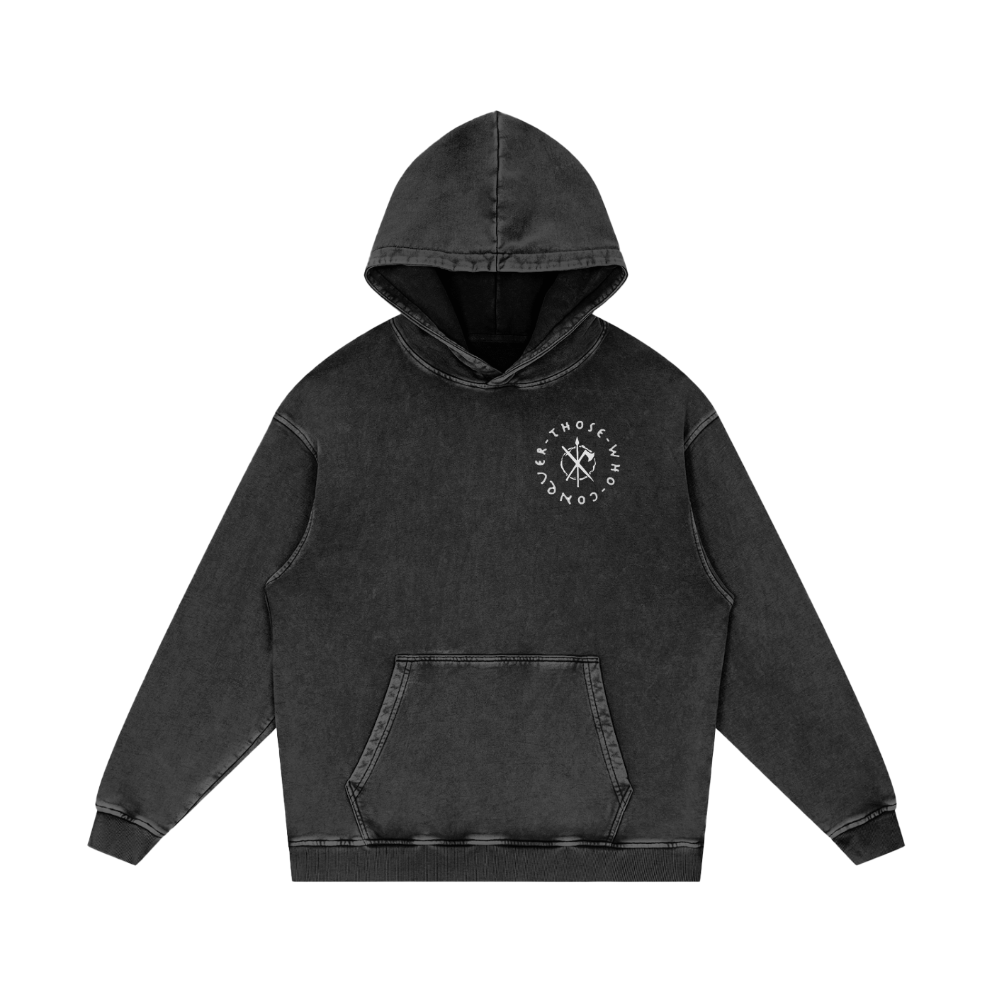 WE ARE THE WALL - SNOW WASHED HOODIE