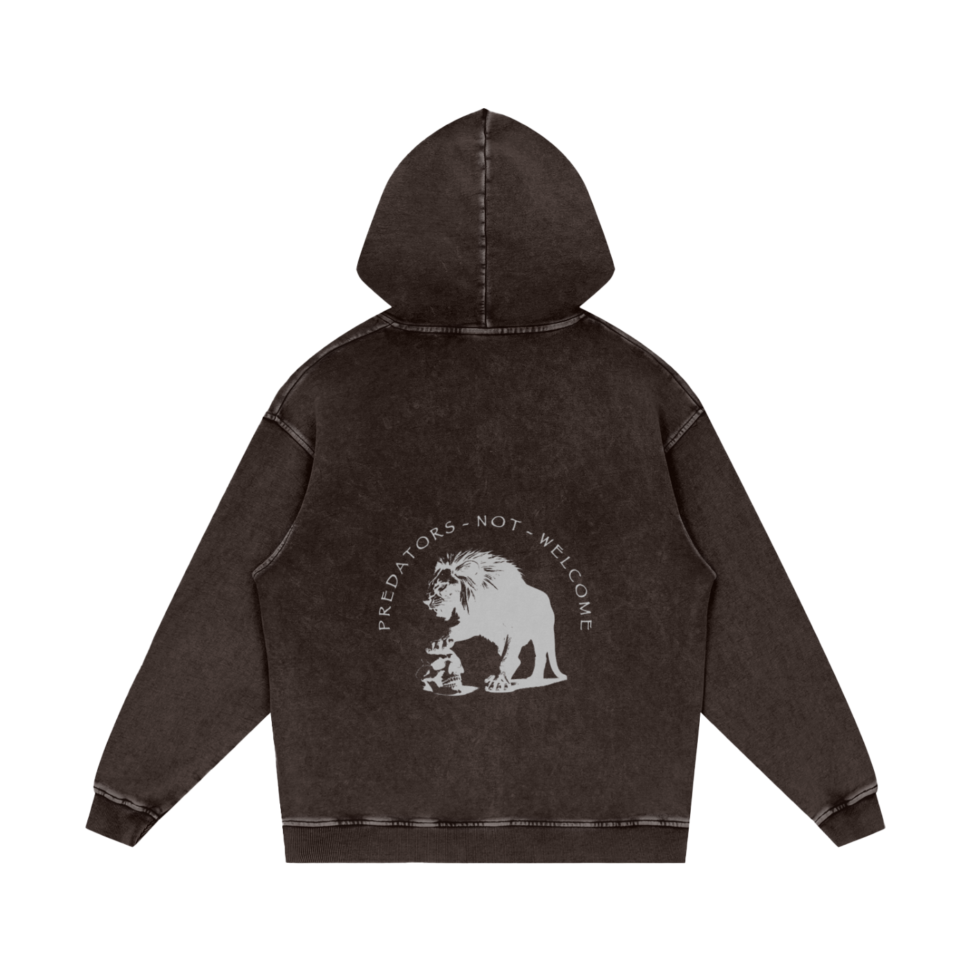 Predators not welcome - snow washed hoodie