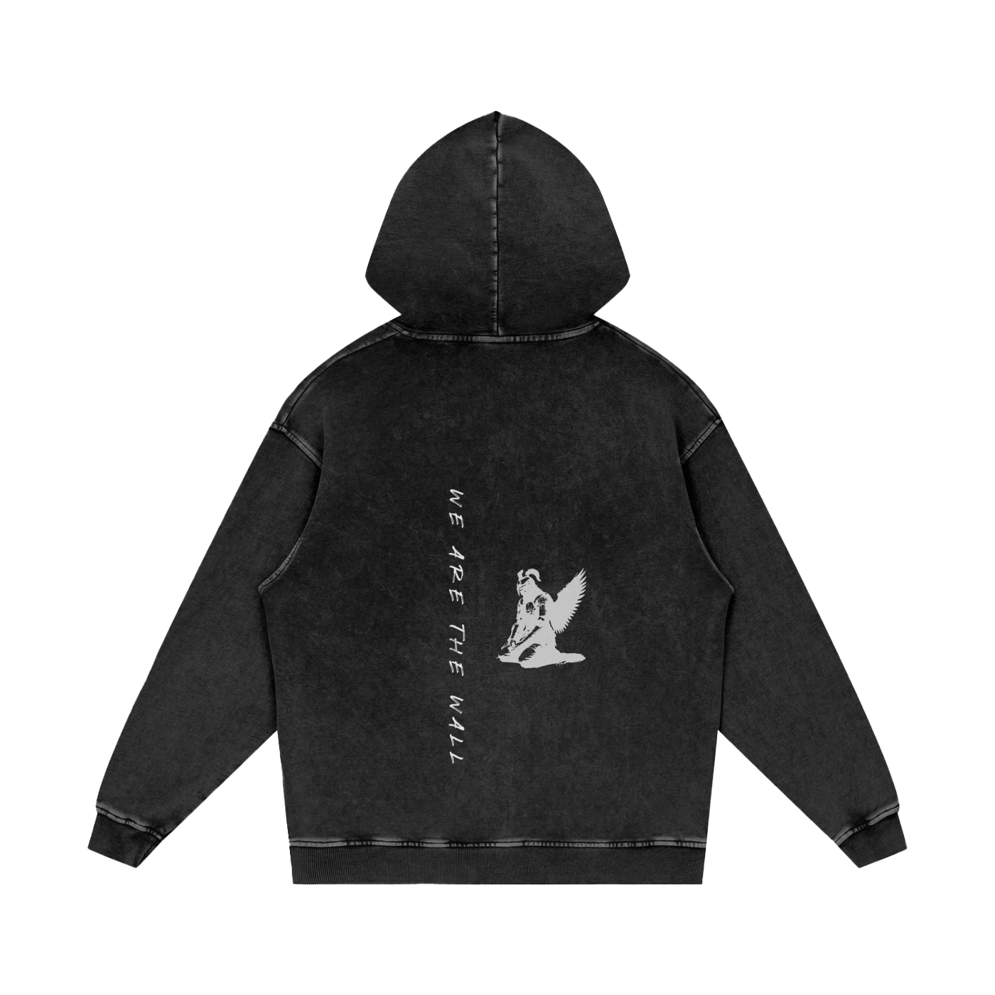 we are the wall - snow washed hoodie