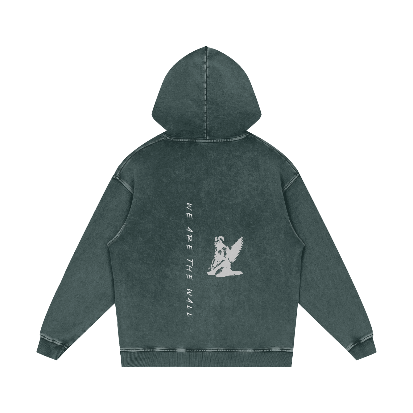 we are the wall - snow washed hoodie
