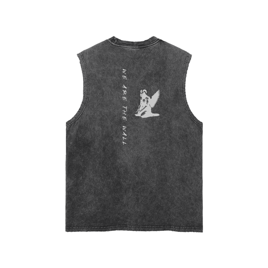 WE ARE THE WALL - SNOW WASHED TANK