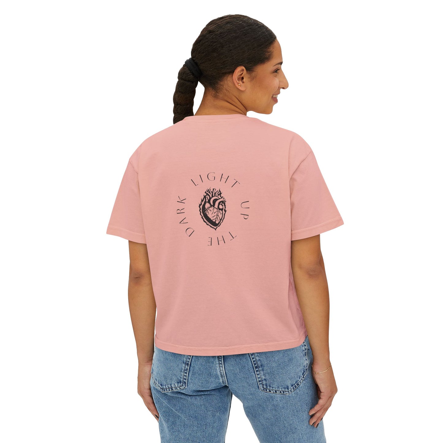 Women's Love Conquers Porn - Light Up The Dark Boxy Tee