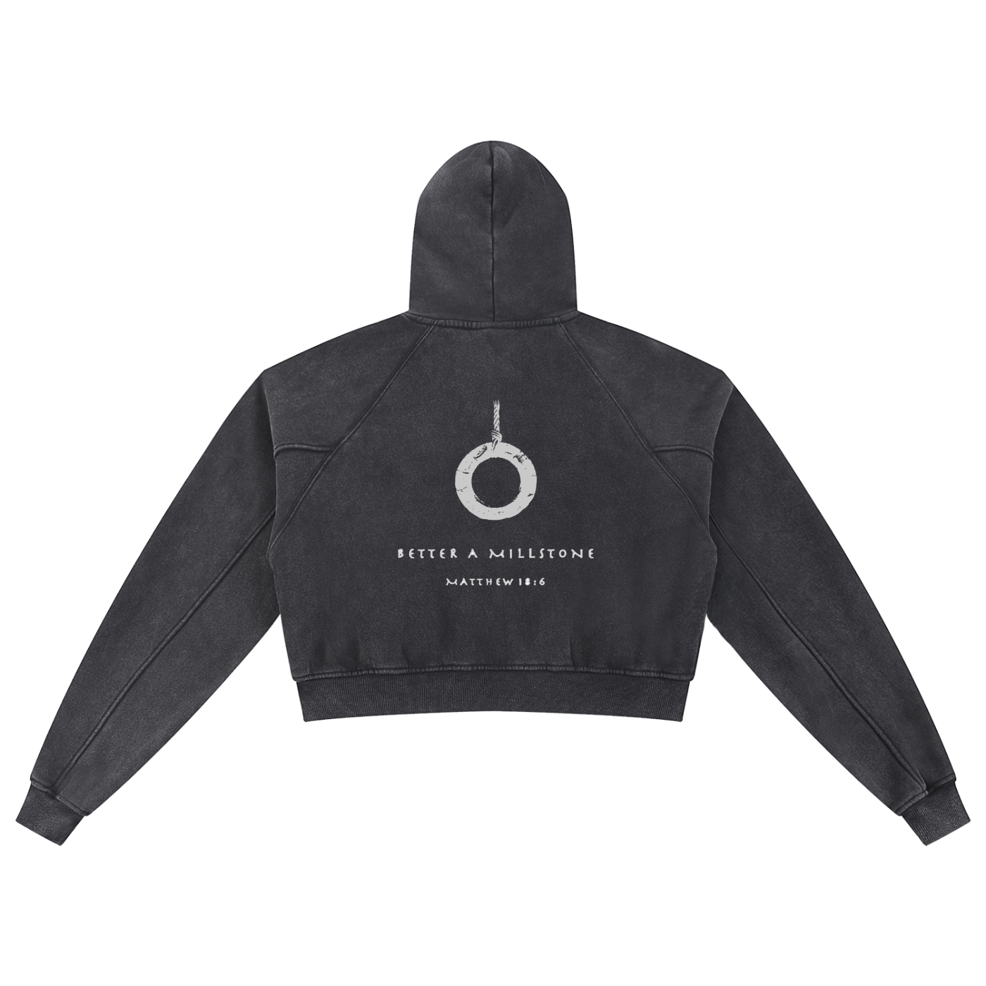 MILLSTONE - WOMEN'S SNOW WASHED CROP HOODIE