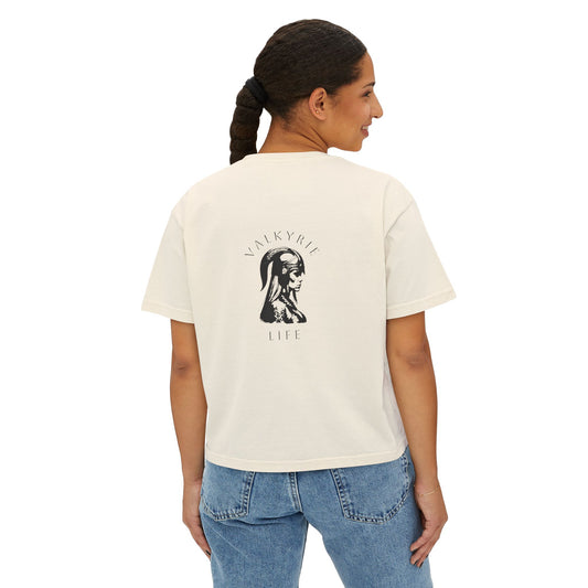 Women's Love Conquers Porn - Valkyrie Life Boxy Tee