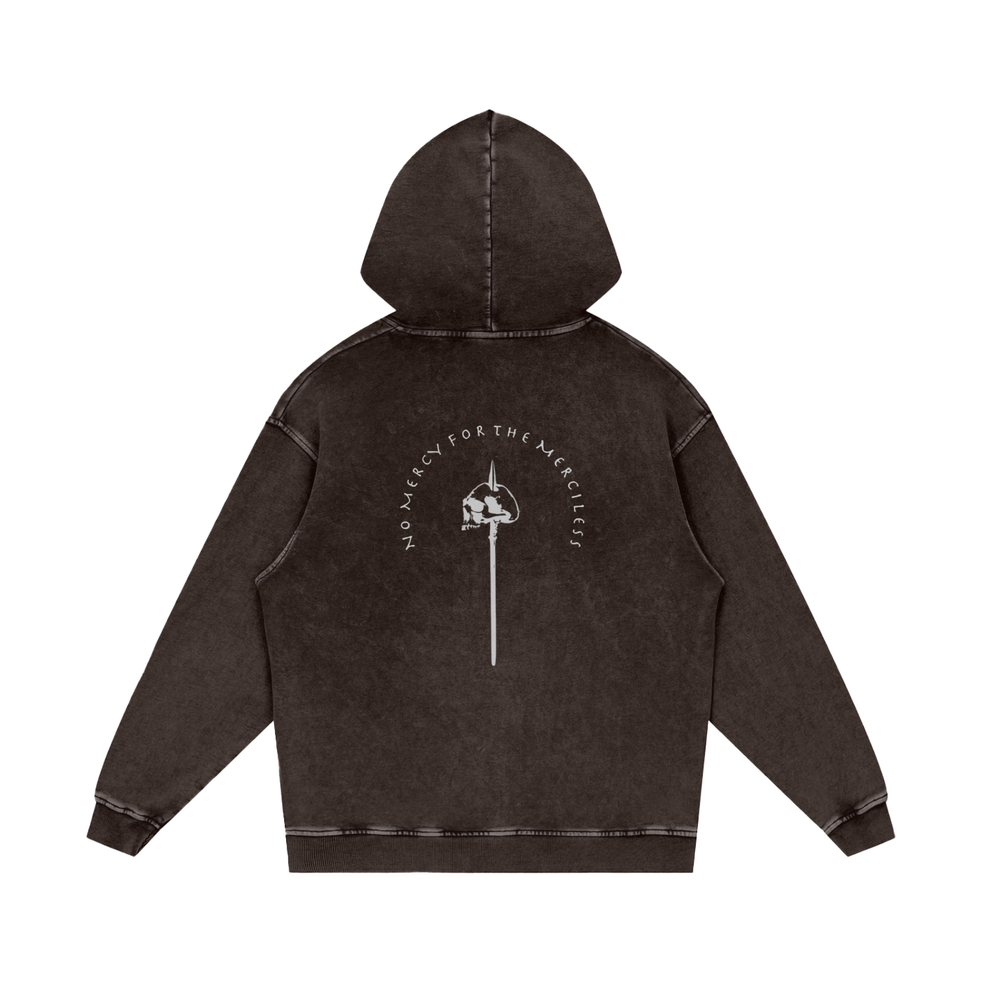NO MERCY - SNOW WASHED HOODIE