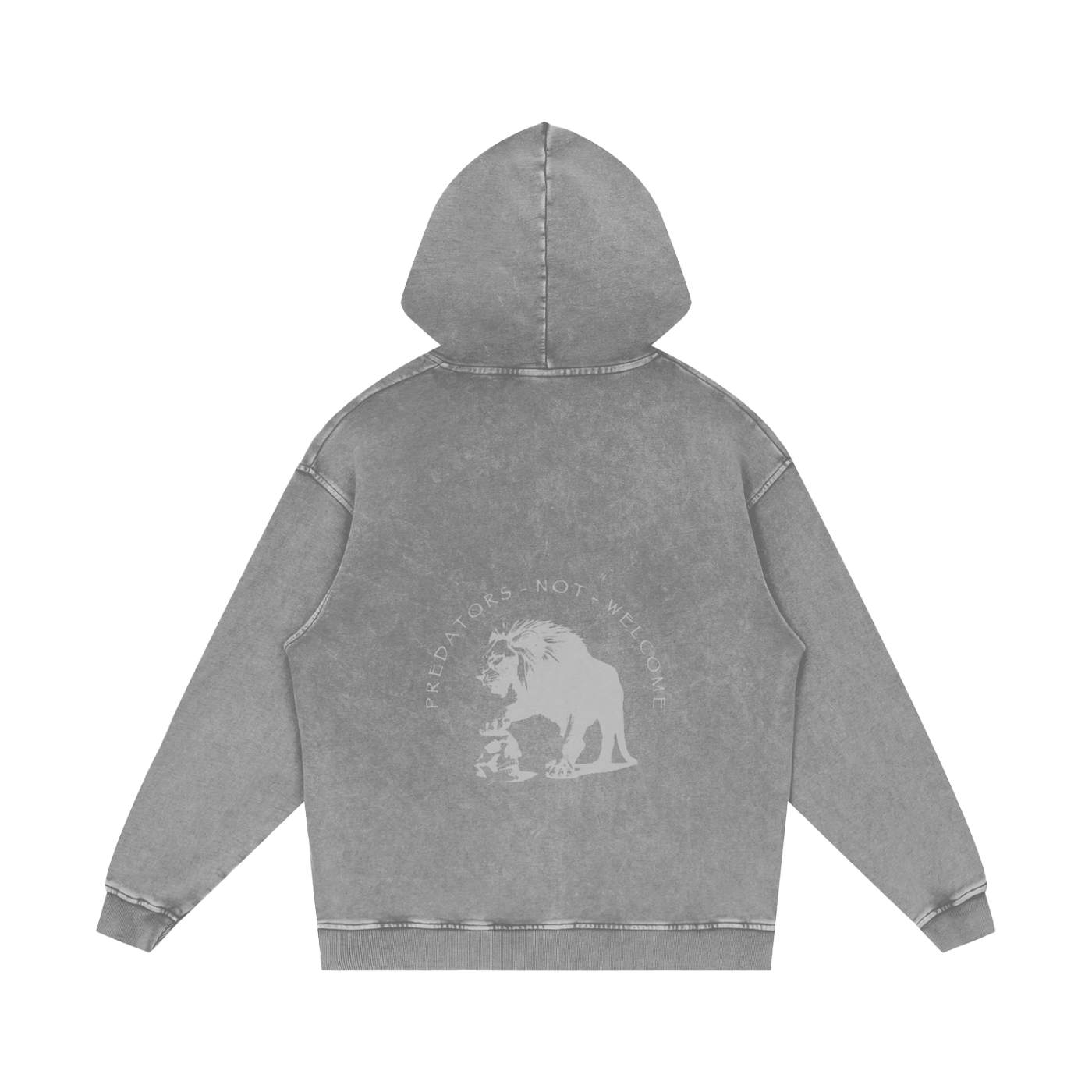 Predators not welcome - snow washed hoodie