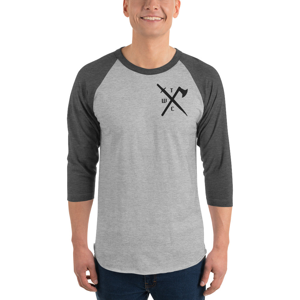 3/4 sleeve raglan shirt