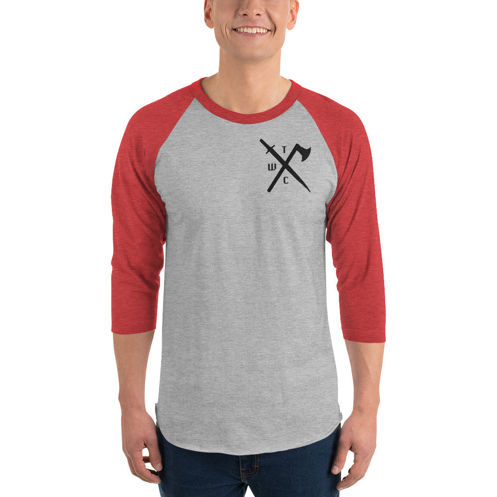 3/4 sleeve raglan shirt