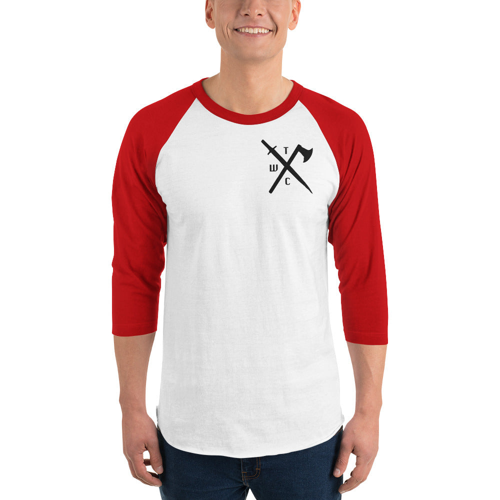 3/4 sleeve raglan shirt